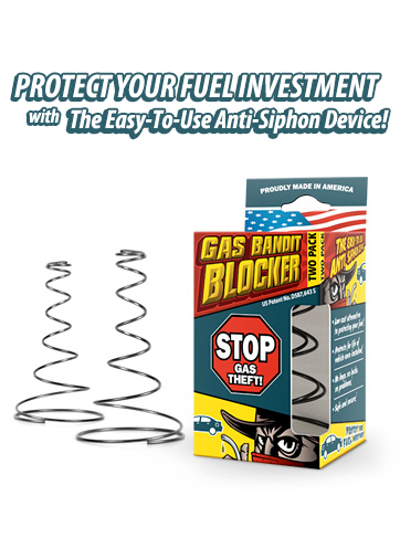 Stop gas & fuel siphoning theft with The Gas Bandit Blocker
